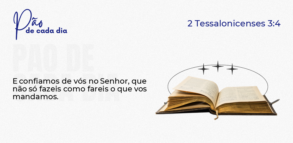 Confiança E Obediência